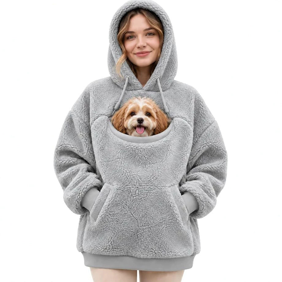 Plush Fleece Pullover Sweater, view 5
