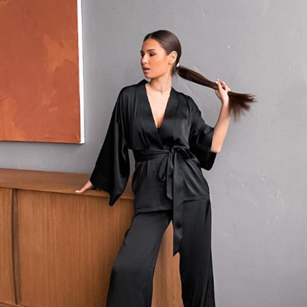 ποΈ Cozy Chic Lace Pajama Set for Women Soft Sleepwear Lounge Set π