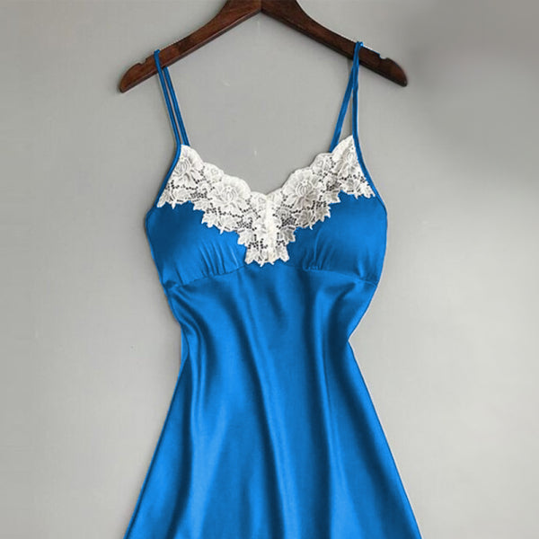 🖤 Sexy Color Block Camisole Nightdress – Chic & Comfy Sleepwear for Women 🖤