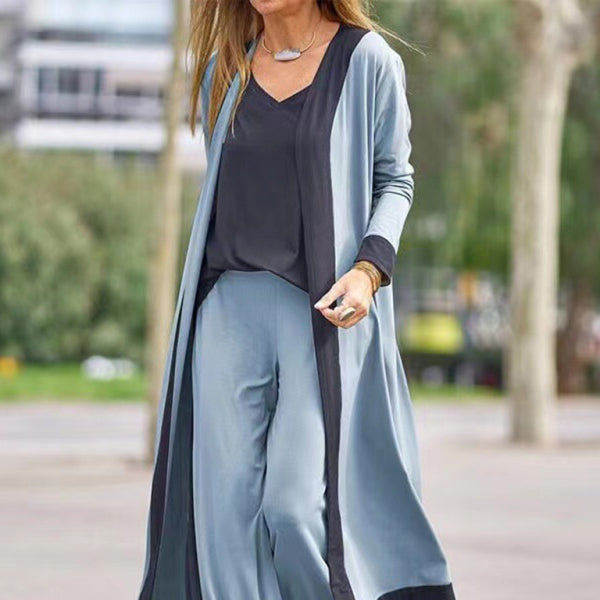 ποΈ Chic 3-Piece Lounge Set β Trendy Cardigan, Vest & Trousers for Effortless Style ποΈ