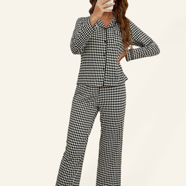 🛌 Cozy Chic Long Sleeve Homewear Set for Women – Stylish & Comfy Loungewear ✨