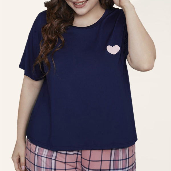 π₯ Comfy & Chic Plus Size Plaid Pajama Set β Soft, Stylish & Perfect for Lounging β¨