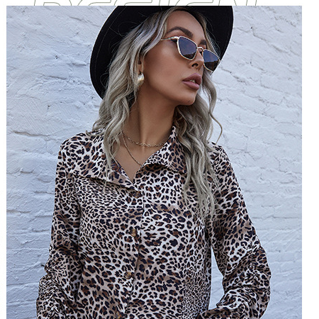 π₯ Chic Leopard Print Blouse β Trendy & Stylish Long Sleeve Top for Women π₯