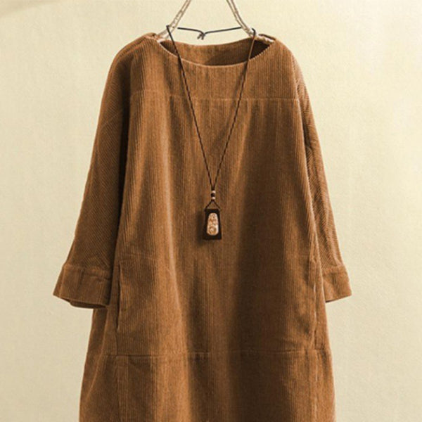 π§‘ Cozy Corduroy Retro Dress β Chic & Comfy Fall Essential β¨