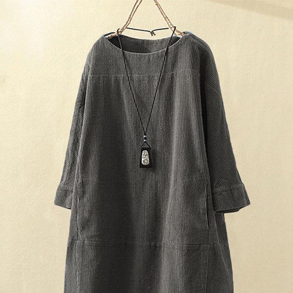 π§‘ Cozy Corduroy Retro Dress β Chic & Comfy Fall Essential β¨