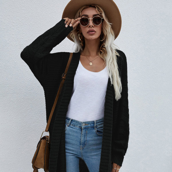 π§₯ Cozy Knit Cardigan for Women β Chic Open Front Sweater for Layering β¨