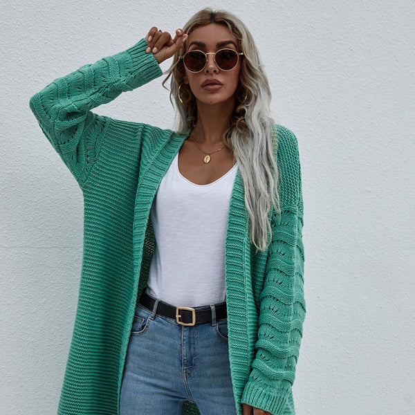 π§₯ Cozy Knit Cardigan for Women β Chic Open Front Sweater for Layering β¨