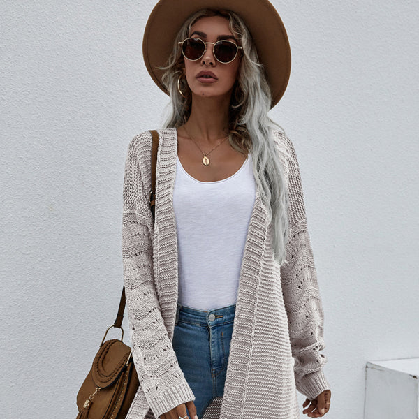 π§₯ Cozy Knit Cardigan for Women β Chic Open Front Sweater for Layering β¨