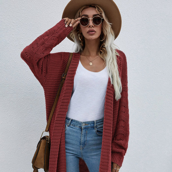 π§₯ Cozy Knit Cardigan for Women β Chic Open Front Sweater for Layering β¨