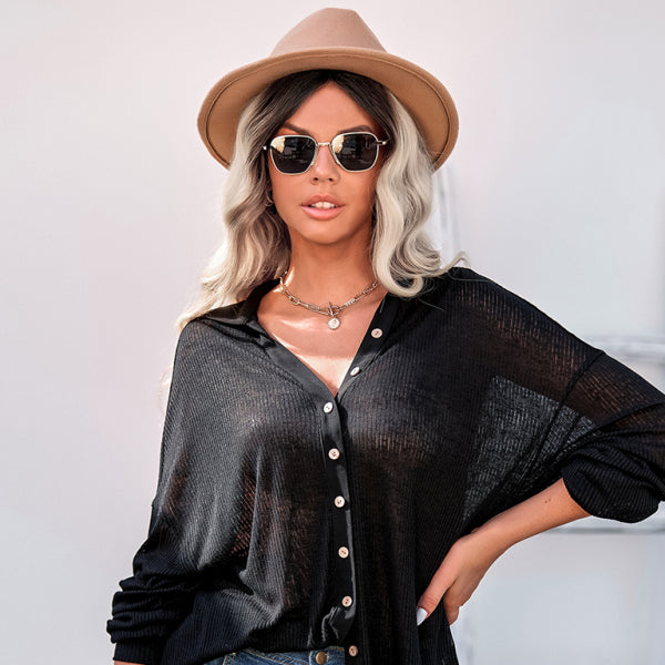 ποΈ Cozy Chic Knit Top β Stylish Loose Fit Sweater for Women π