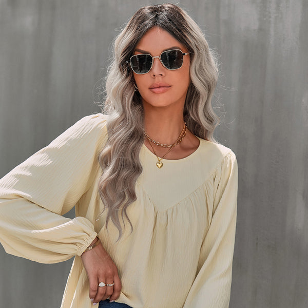 β¨ Cozy Chic Women's Oversized Pullover β Casual Long Sleeve Round Neck Top for Fall Winter β¨