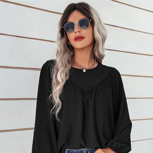 β¨ Cozy Chic Women's Oversized Pullover β Casual Long Sleeve Round Neck Top for Fall Winter β¨