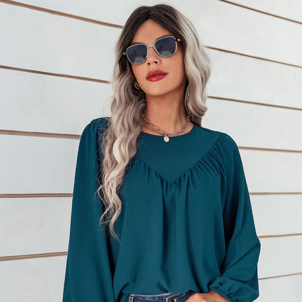 β¨ Cozy Chic Women's Oversized Pullover β Casual Long Sleeve Round Neck Top for Fall Winter β¨