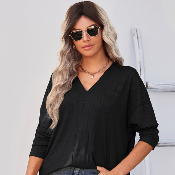 π§‘ Cozy Chic V-Neck Knit Pullover β Stylish & Comfy for Any Outfit π§‘