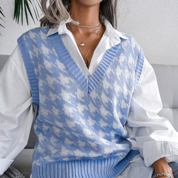 π§Ά Cozy Chic V-Neck Knit Sweater Vest β Trendy & Cute Layering Staple π§Ά