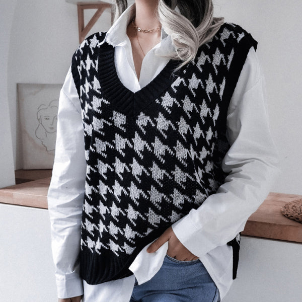 π§Ά Cozy Chic V-Neck Knit Sweater Vest β Trendy & Cute Layering Staple π§Ά