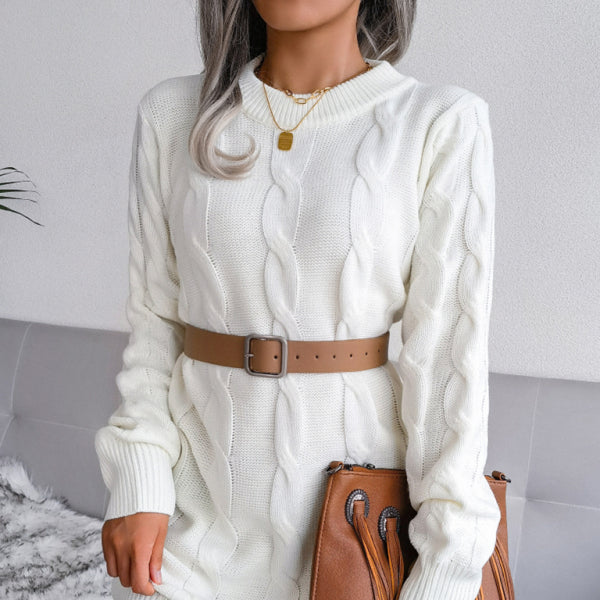 🖤 Cozy Chic Knit Sweater Dress – Curve-Hugging & Stylish for Fall Winter 🤍