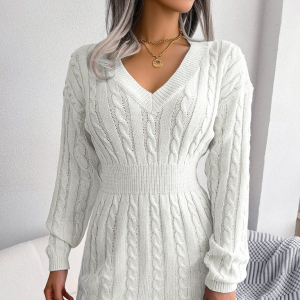 π€ Cozy Chic Knit Wrap Sweater Dress β Flattering & Stylish for Fall Winter βοΈ