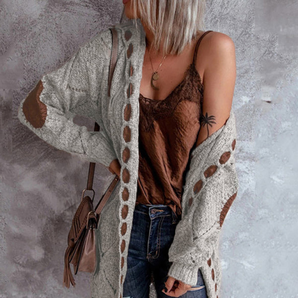 π§₯ Cozy Colorblock Hooded Cardigan Sweater β Trendy Fall Must-Have β¨