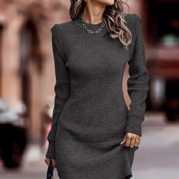 🧡 Cozy & Chic Long Sleeve Sweater Dress – Sexy Fall Winter Essential 🤎