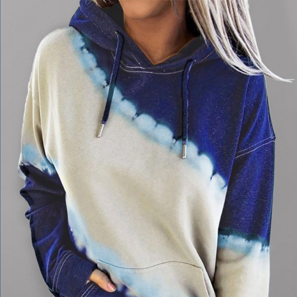 π Trendy Gradient Tie Dye Hoodie Womens Long Sleeve Sweatshirt Cozy & Stylish π