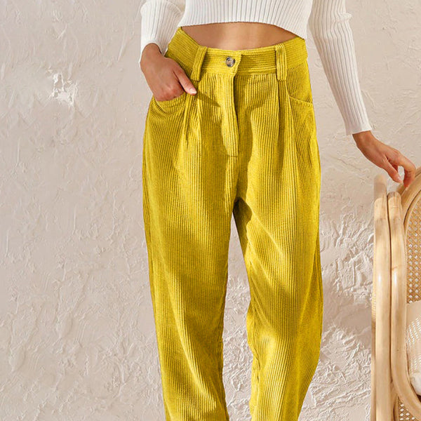 ποΈ High Waist Corduroy Lounge Pants Loose Straight Leg Trousers β Comfy & Stylish ποΈ