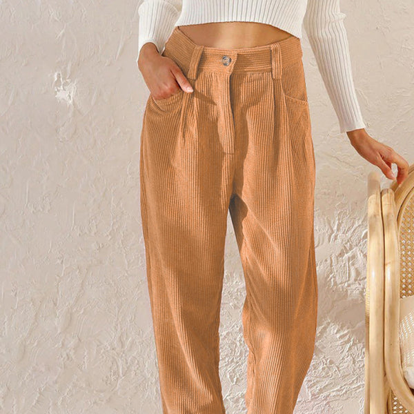 ποΈ High Waist Corduroy Lounge Pants Loose Straight Leg Trousers β Comfy & Stylish ποΈ