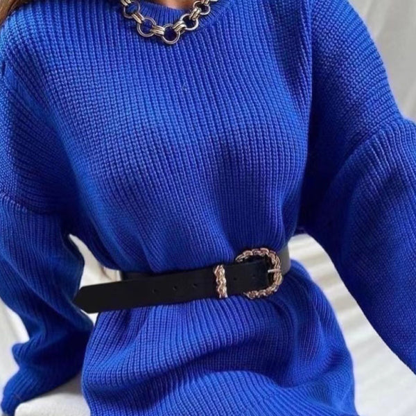 🖤 Chic & Cozy Ripped Sweater Dress – Trendy Fall Must-Have 🤍