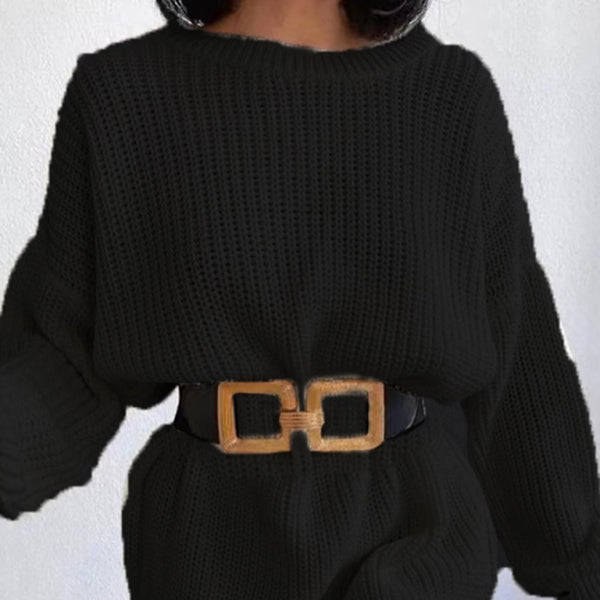 🖤 Chic & Cozy Ripped Sweater Dress – Trendy Fall Must-Have 🤍