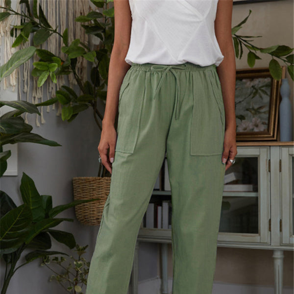 ποΈ Comfy & Chic Cotton Linen Lounge Pants with Pockets β Perfect for Everyday Style π