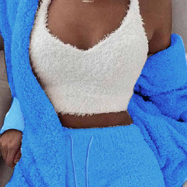 π Cozy 3-Piece Plush Pajama Set β Soft Cotton Loungewear for Chilled Vibes β¨