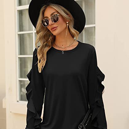 ποΈ Cozy Chic Round Neck Sweater Long Sleeve Knit Top β Perfect for Any Season β¨