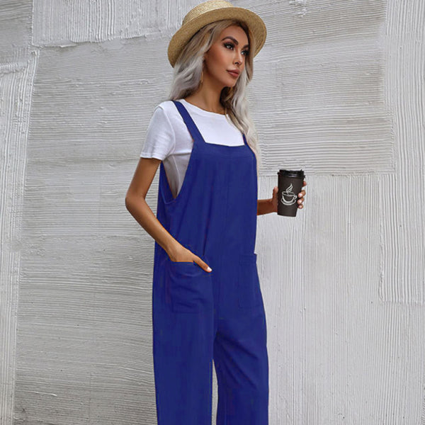 ποΈ Trendy Cotton Linen Overalls Womenβs Sleeveless Jumpsuit β Chic & Comfy for Everyday Wear βοΈ