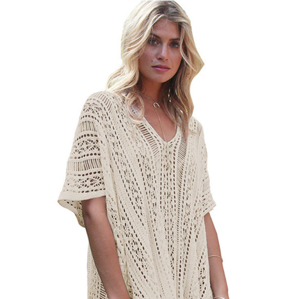 π₯ Beach Babe Knitted Cover-Up Swimsuit π Stylish & Breezy Bikini Cover π₯