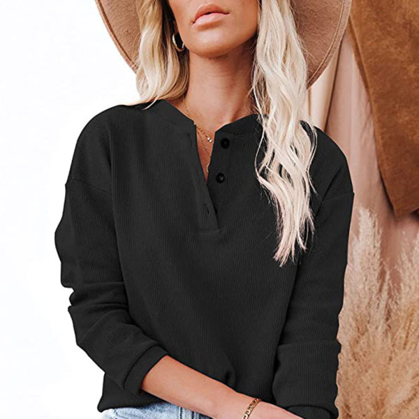 β¨ Chic V-Neck Long Sleeve Top β Casual & Comfy Must-Have β¨