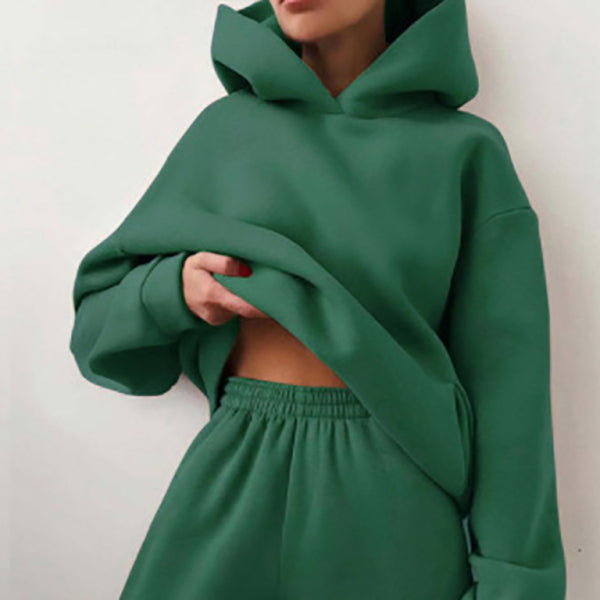ποΈ Cozy Chic 2-Piece Lounge Set β Hooded Sweatshirt & Joggers for All Seasons β¨