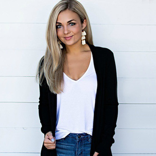 ποΈ Chic & Cozy Knit Cardigan β Long Sleeve Trendy Layering Essential π