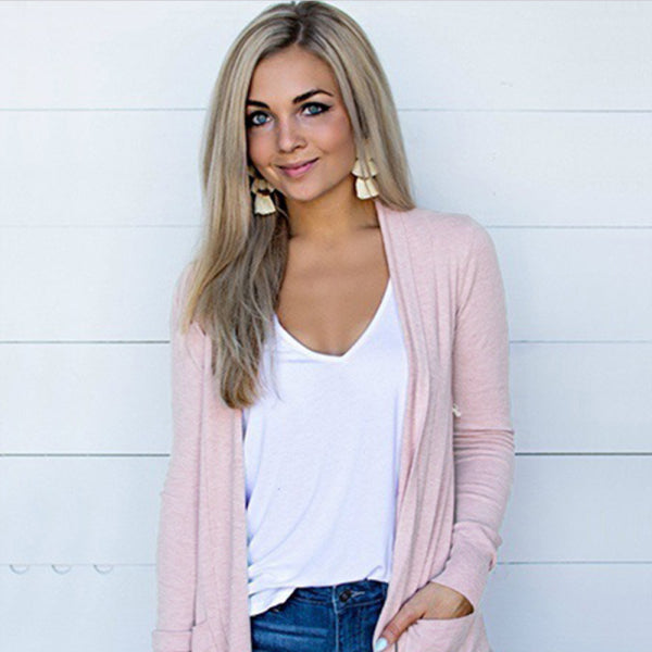 ποΈ Chic & Cozy Knit Cardigan β Long Sleeve Trendy Layering Essential π