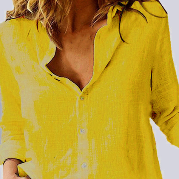 ποΈ Chic Linen Long Sleeve Shirt β Casual & Breathable Spring Must-Have βοΈ
