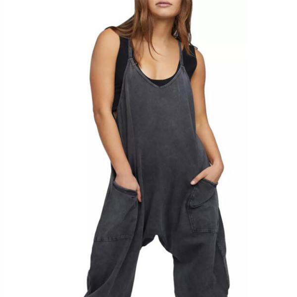 β¨ Chic & Comfy V-Neck Jumpsuit with Pockets β Perfect for Everyday & Vacation β¨