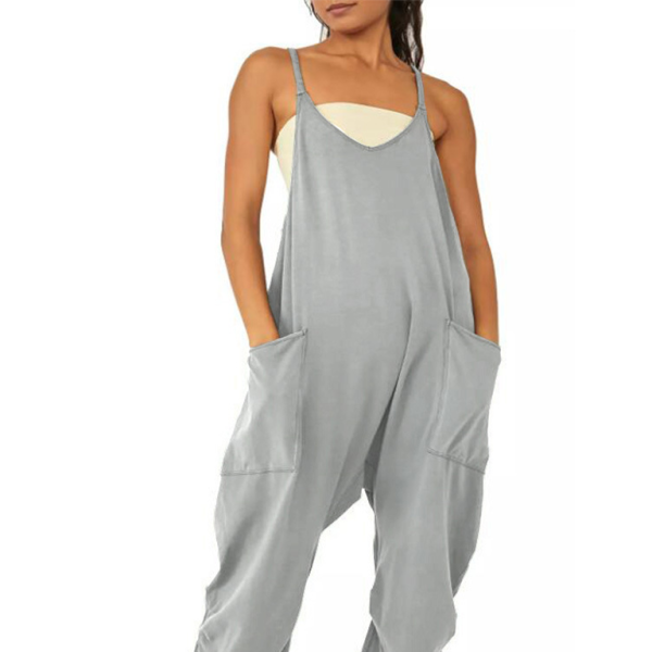 β¨ Chic & Comfy V-Neck Jumpsuit with Pockets β Perfect for Everyday & Vacation β¨