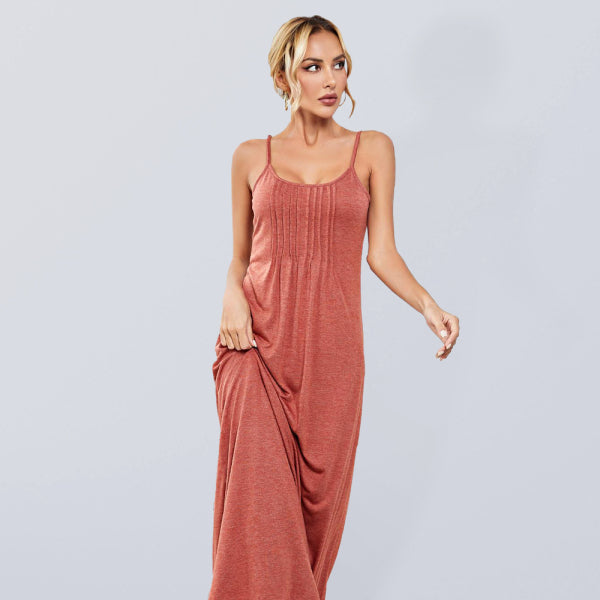 🛌 Cozy Chic Suspender Nightdress – Stylish Pajamas for Women 🌙