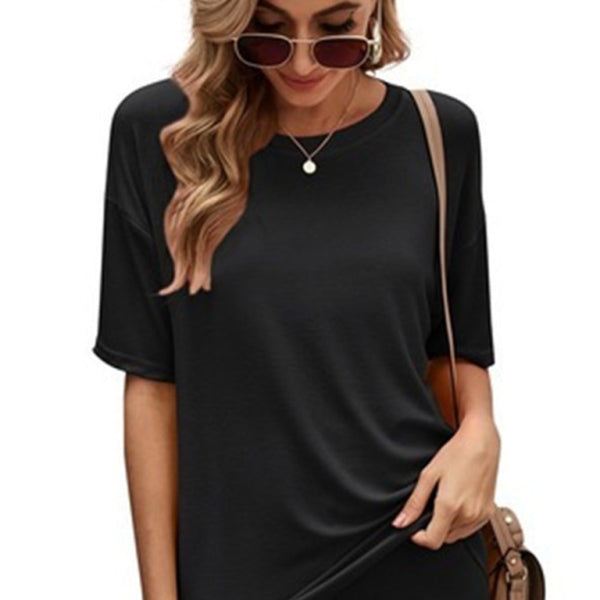 ποΈ Cozy & Chic Two-Piece Lounge Set β Casual Short Sleeve Top & Shorts for Women πΈ
