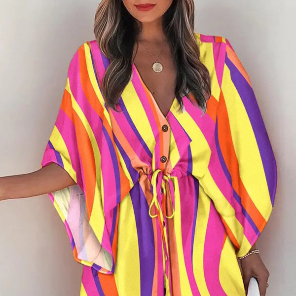 πΈ Flowy Floral Vacation Dress β Boho Chic Summer Outfit βοΈ