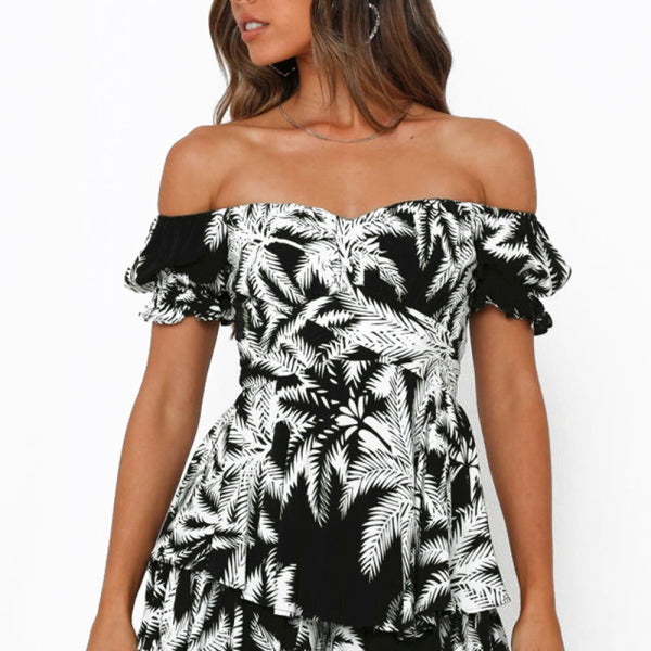 👗 Chic One-Shoulder Floral Jumpsuit - Trendy & Elegant Romper for Any Occasion ✨