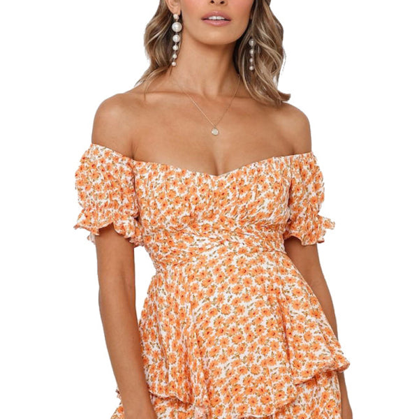 👗 Chic One-Shoulder Floral Jumpsuit - Trendy & Elegant Romper for Any Occasion ✨