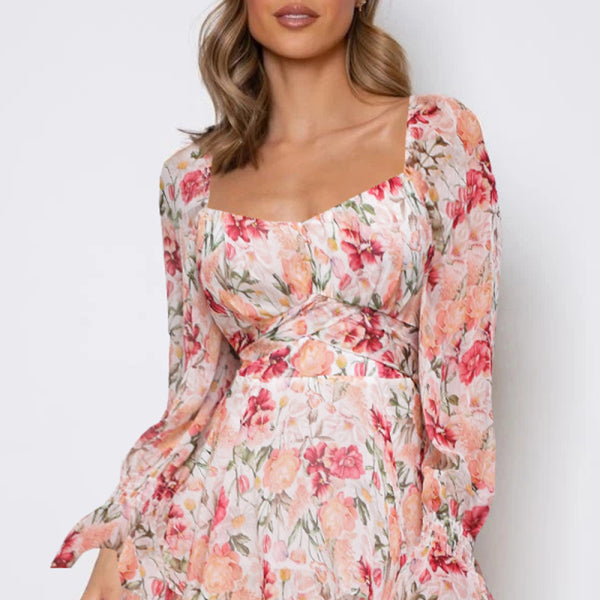 πΈ Chic Floral Off-Shoulder Jumpsuit β Long Sleeve, High Waist & Stylish Fit πΈ