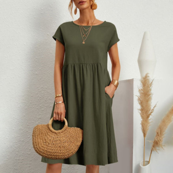 β¨ Chic A-Line Cotton Dress β Comfy, Stylish & Perfect for Any Occasion β¨