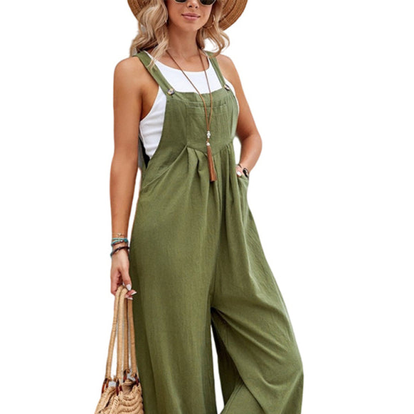 🛍️ Cozy & Chic Women's Solid Casual Overalls – Perfect for Any Outfit ✨
