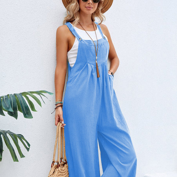 🛍️ Cozy & Chic Women's Solid Casual Overalls – Perfect for Any Outfit ✨